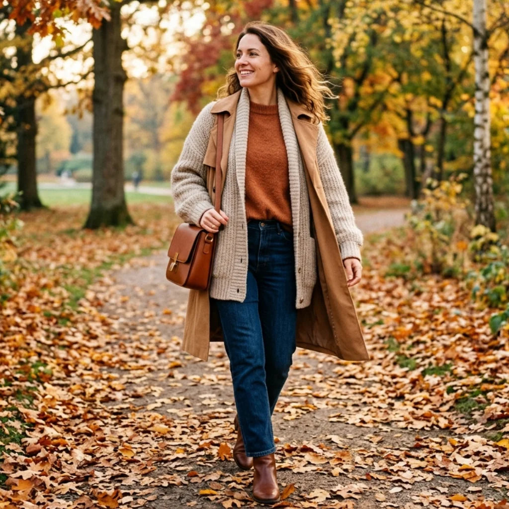 Der Kunst des Lagen-Looks im Herbst