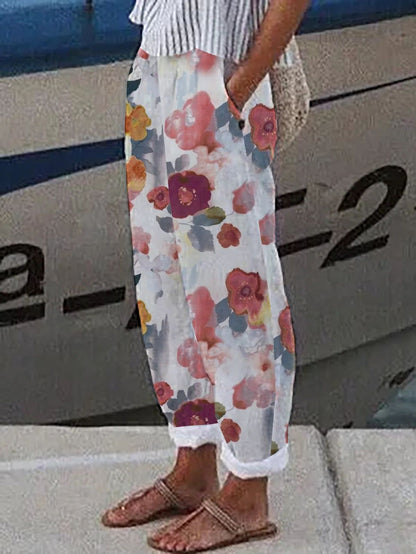 Pantalon ample en coton