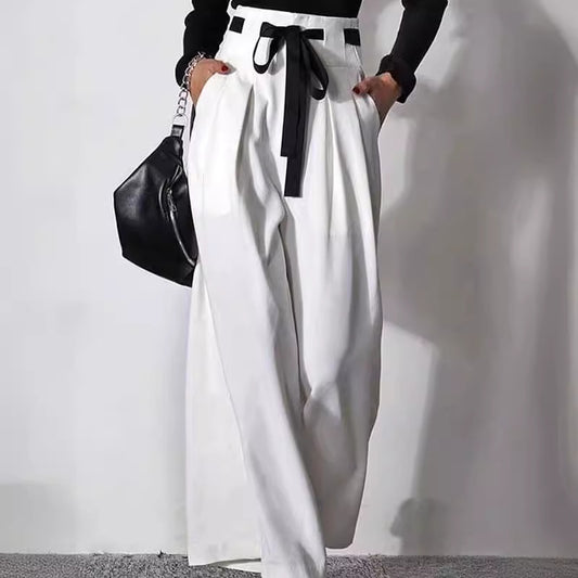 Pantalon Large Taille Haute