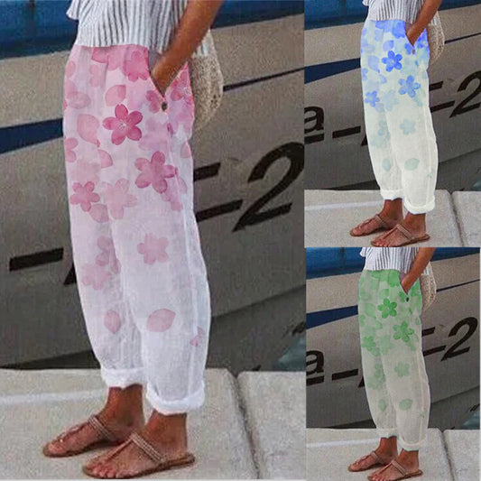 Pantalon ample en coton