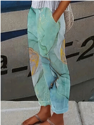 Pantalon ample en coton