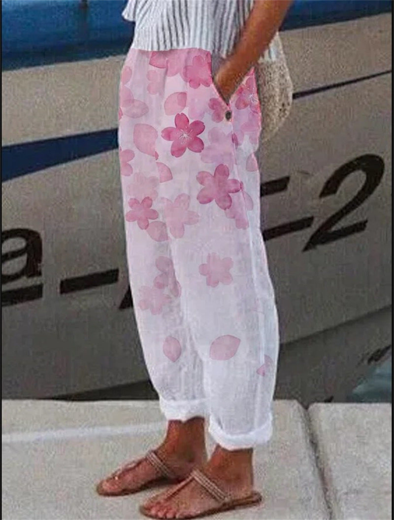 Pantalon ample en coton