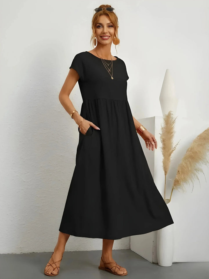 Damen Stilvolles, figurschmeichelndes Sommer-Maxikleid für mit bequemer Passform