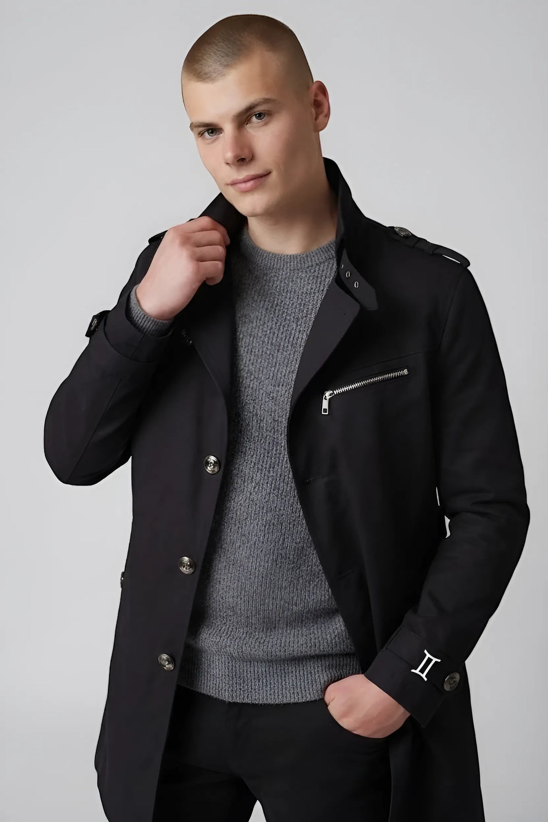 Herren Übergangs Trenchcoat | Lange