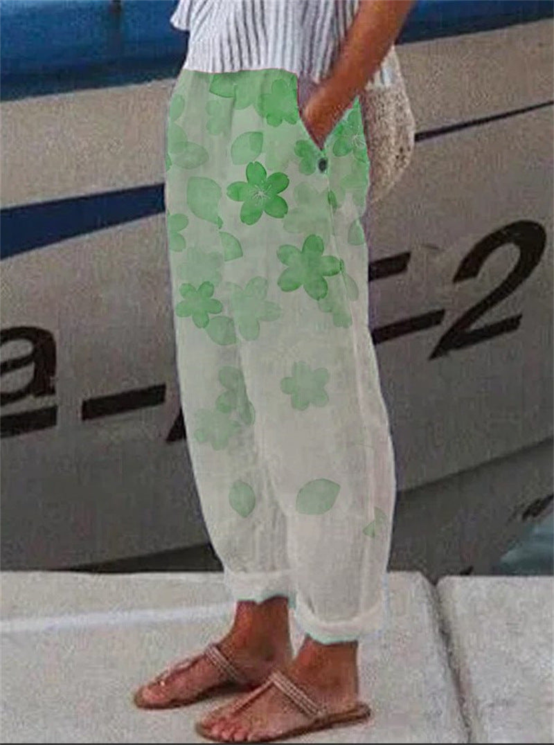 Pantalon ample en coton
